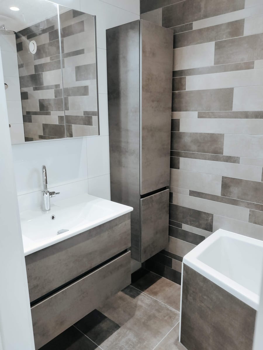 Badkamer Modern Grijs · na