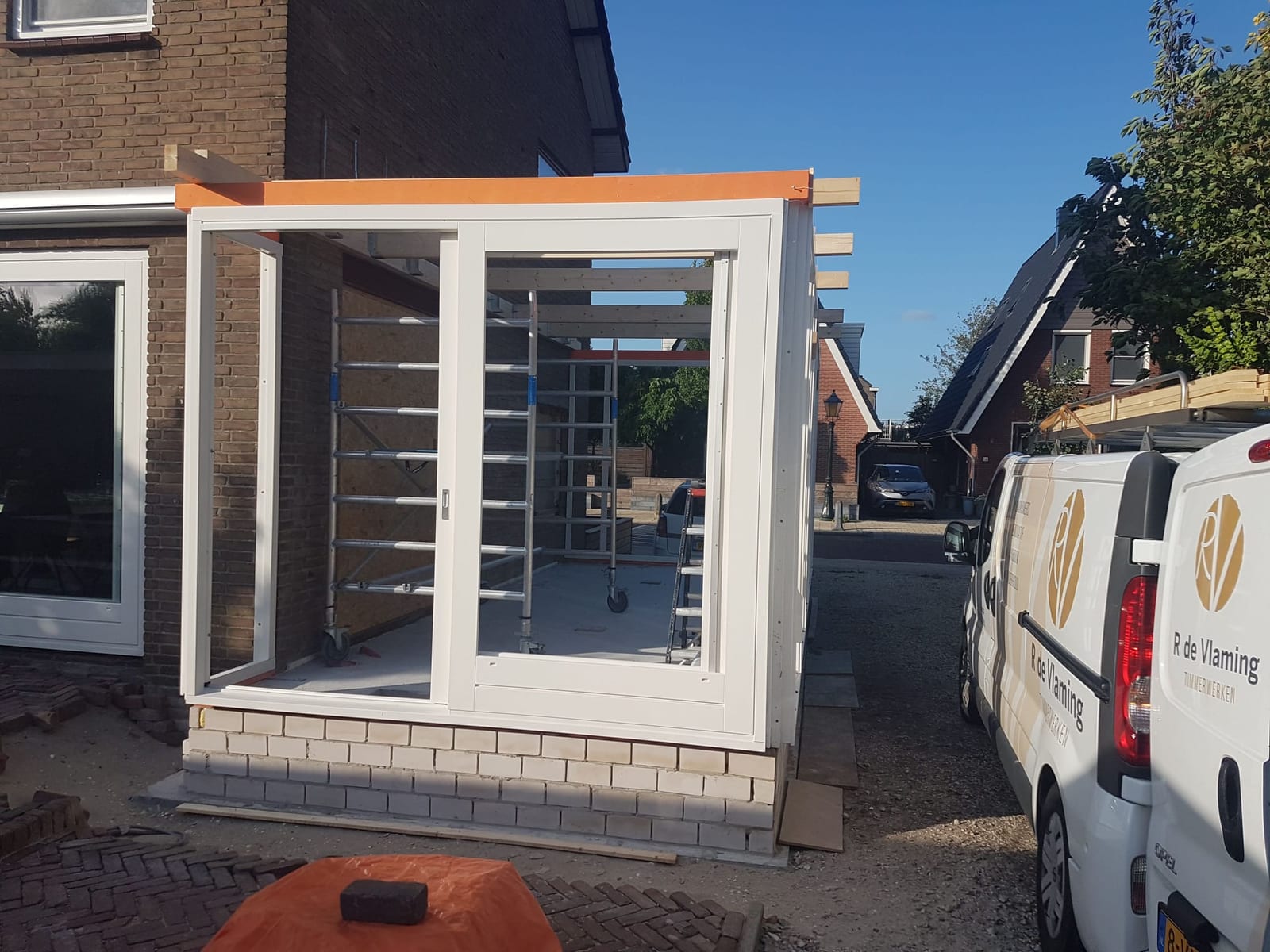 Aanbouw Serre · tijdens