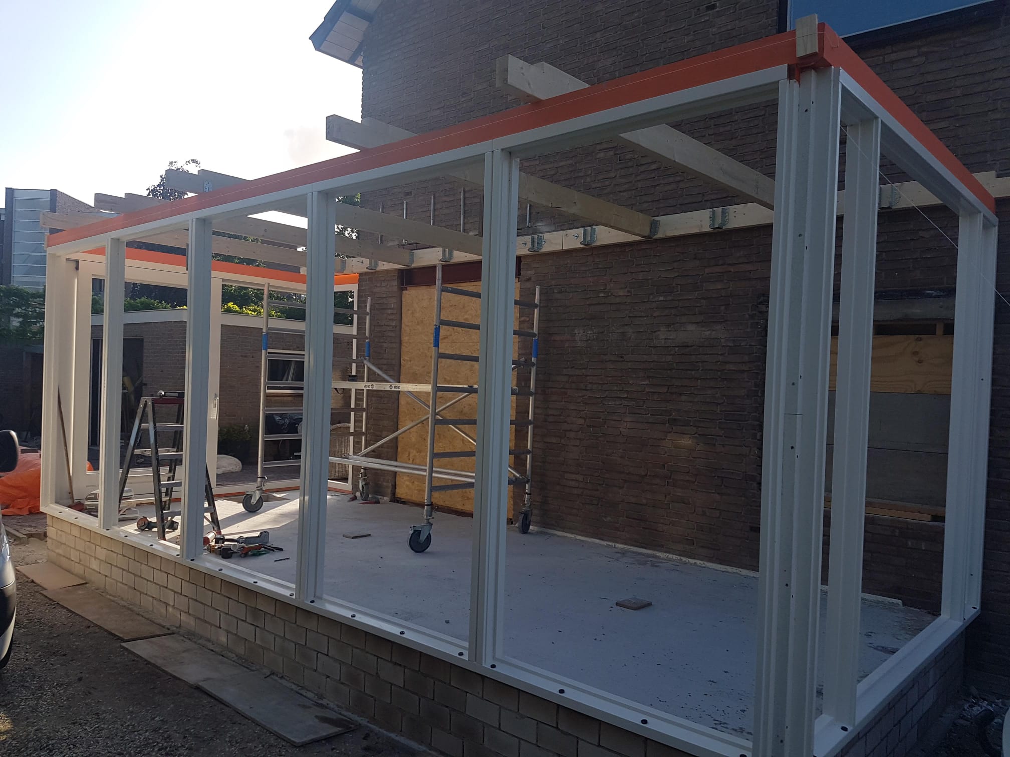 Aanbouw Serre · tijdens