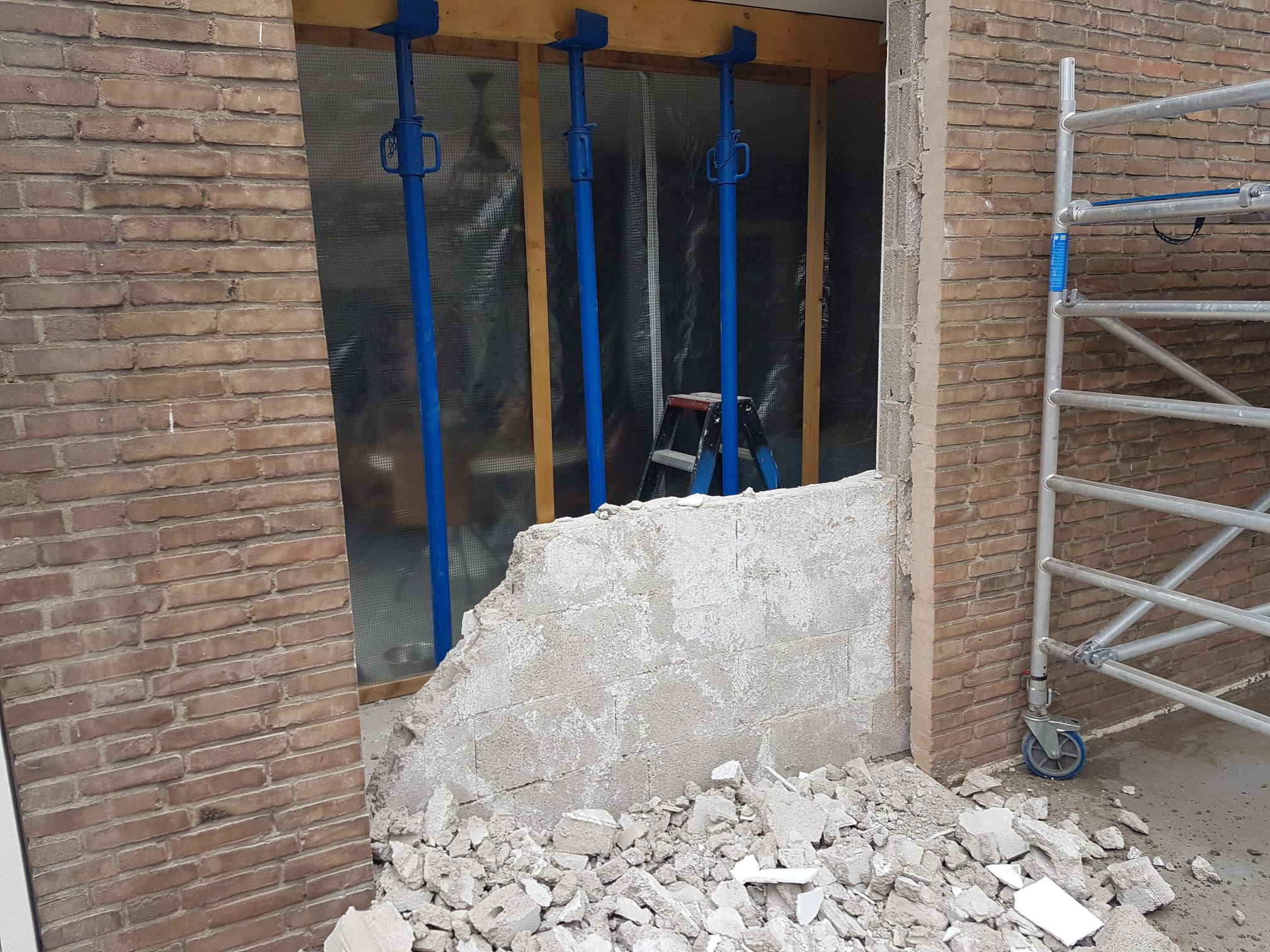 Aanbouw Serre · tijdens