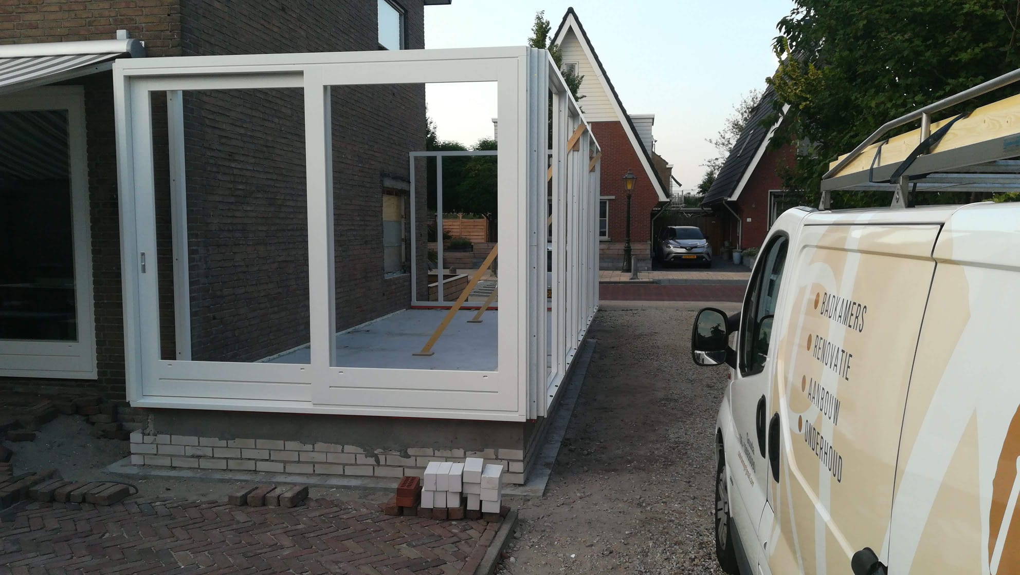 Aanbouw Serre · tijdens